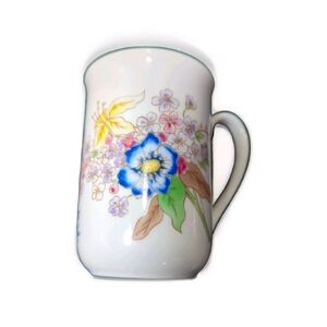 Meadows Flowers Fine Porcelain by Shafford Japan Cup/Mug Vintage 50s